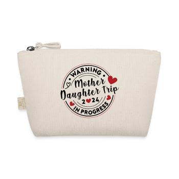 Warning Mother Daughter Trip 2024 Vacation Love - Organic Pouch - nature - Front