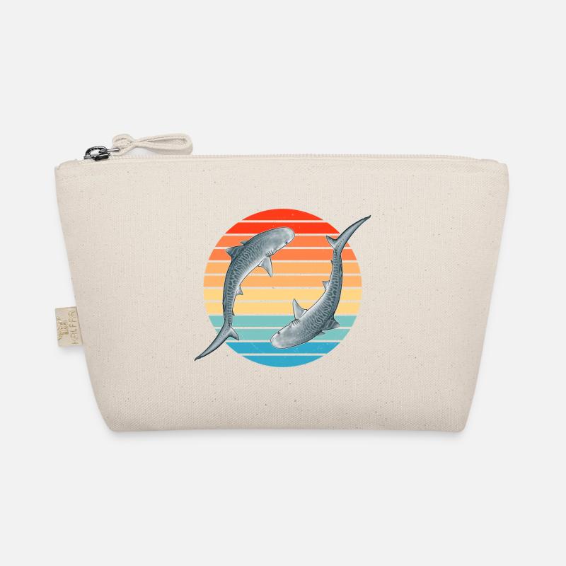 Tiger Shark Retro Sunset Organic Pouch