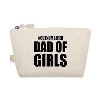 Dad of girls - Organic Pouch - nature - Front