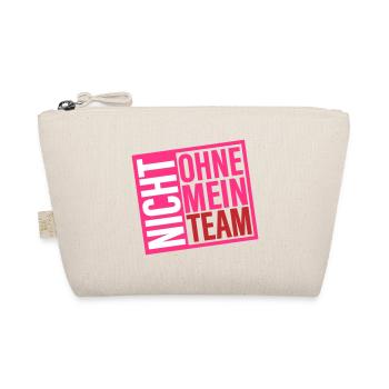 nicht ohne mein team | Farben änderbar - Bio-Täschchen - Natur - Vorne