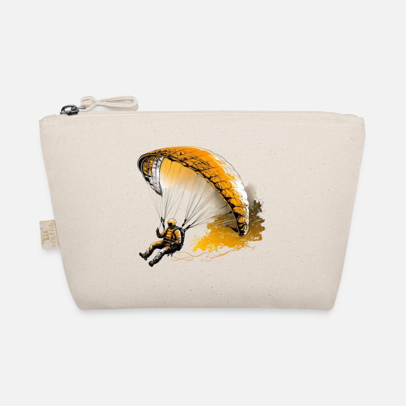 Flying high, paragliding Organic Pouch