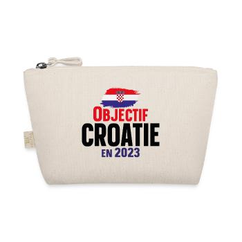 Croatie 2023 Croate Europe Cadeau Pays Humour - Trousse biologique - nature - Devant