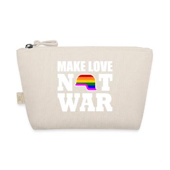 Make love not war - Bio-Täschchen - Natur - Vorne