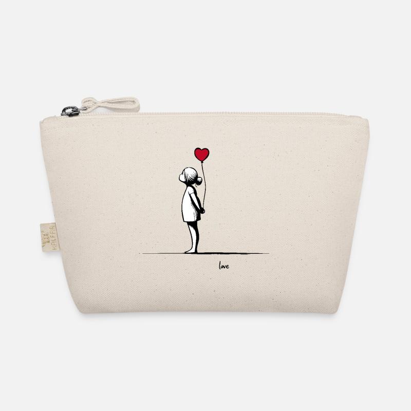 LOVE - Bio-Täschchen - Natur