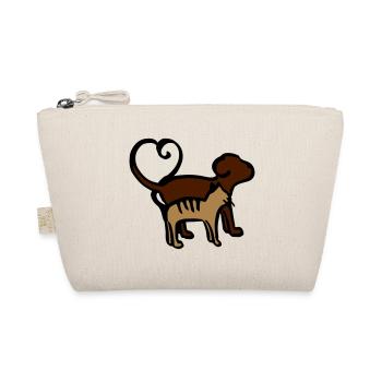 Chien et chat coeur / chat - chien - coeur - animaux - Trousse biologique - nature - Devant