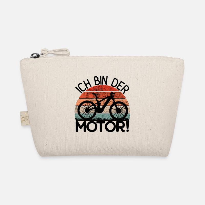 Mountainbike - Ich bin der Motor ! - Bio-Täschchen - Natur