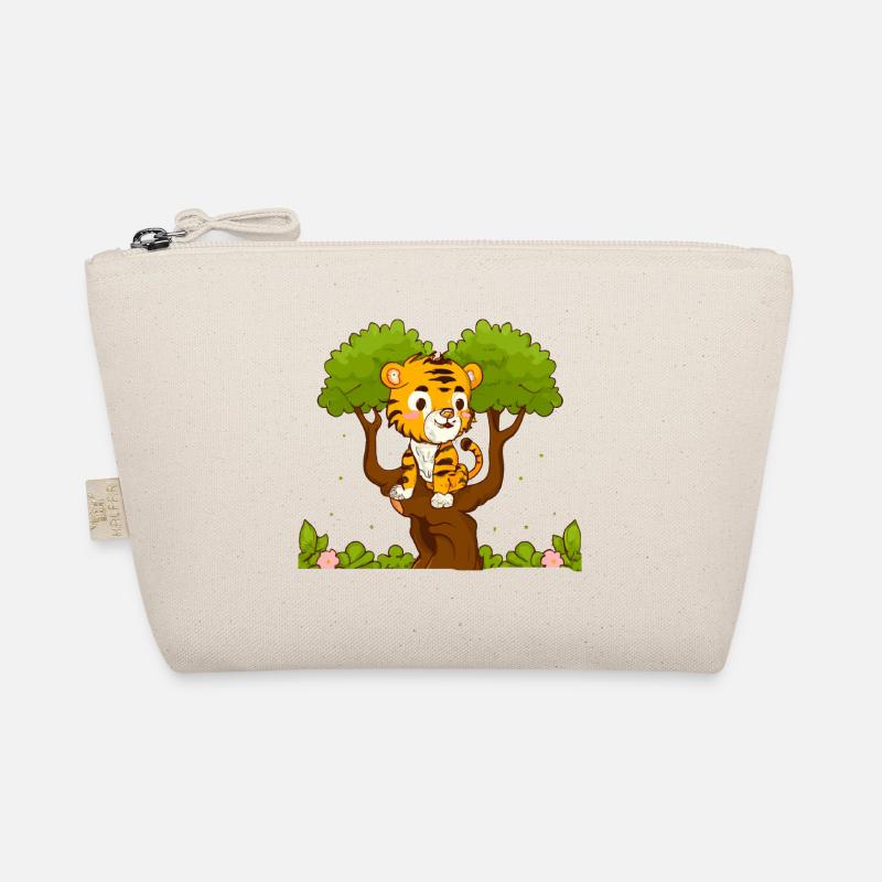 Tiger auf einem Baum Bio-Täschchen