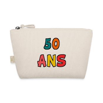 50 ANS. 50e ANNIVERSAIRE. ANNIVERSAIRE 50 ANS - Trousse biologique - nature - Devant