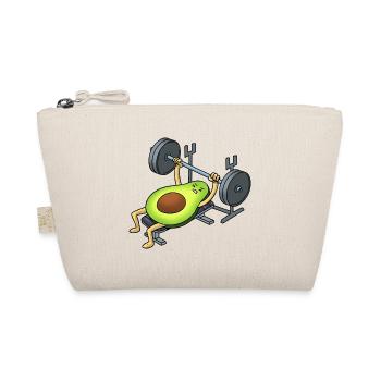 Avocado am Bankdrücke - Cartoon Style - Bio-Täschchen - Natur - Vorne