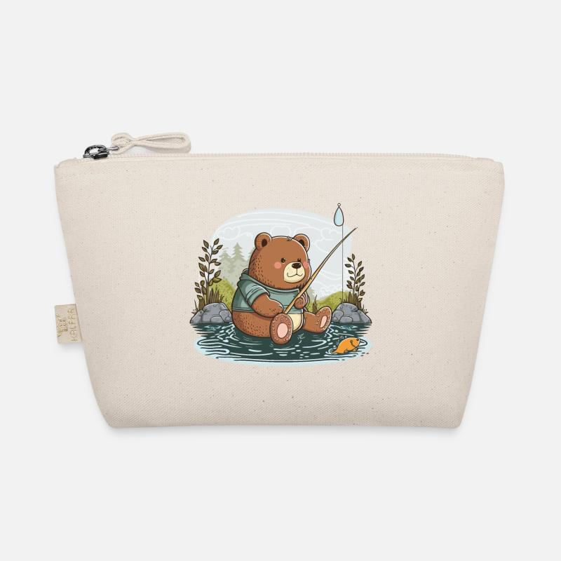 Fishing Bear Organic Pouch