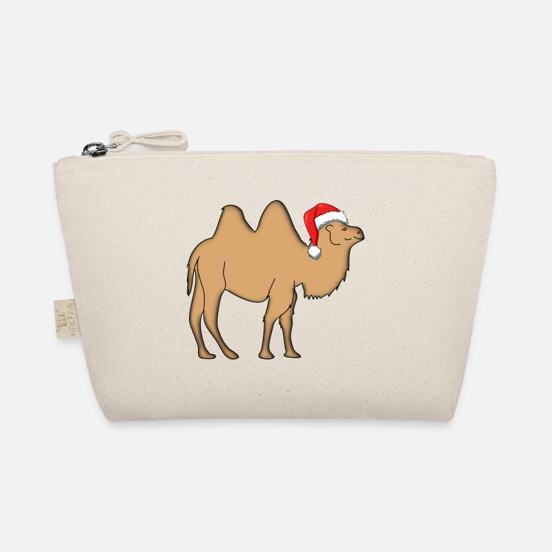 kamel mit weihnachtsmütze - Bio-Täschchen - Natur