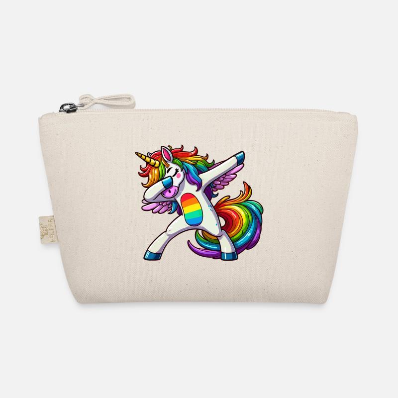 Dabbing Einhorn Bio-Täschchen