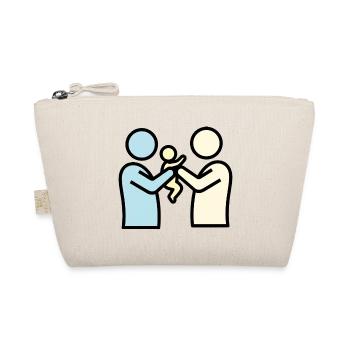 De fiers parents avec bébé | Pictogramme moderne - Trousse biologique - nature - Devant