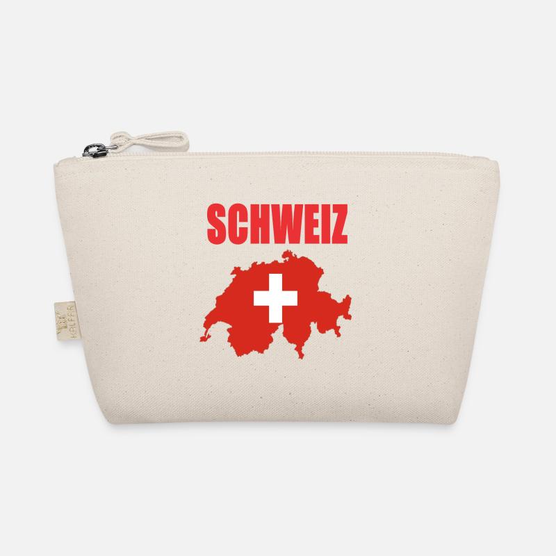 Schweiz Design - Bio-Täschchen - Natur