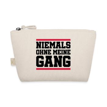 Niemals Ohne Meine Gang - Bio-Täschchen - Natur - Vorne