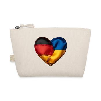 Ukraine Deutschland Herz Liebe Geschenk - Bio-Täschchen - Natur - Vorne