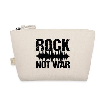 Rock Not War Rock N Roll Musik - Bio-Täschchen - Natur - Vorne
