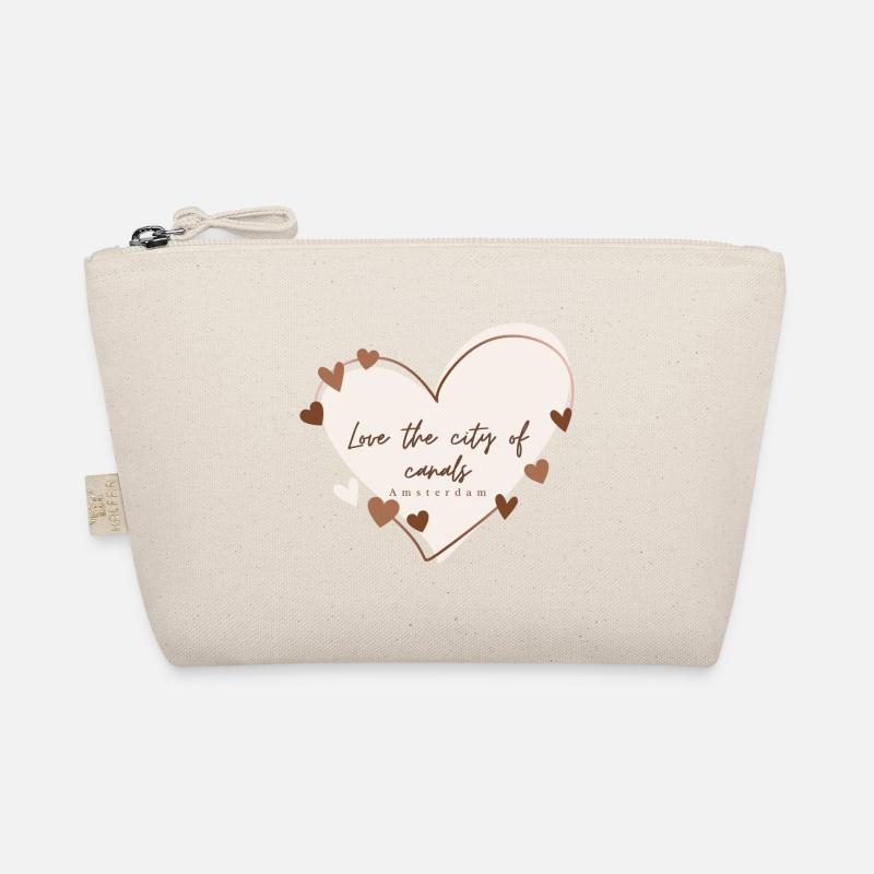 Ich liebe mit Herz Amsterdam Bio-Täschchen