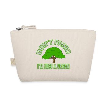 dont panic im just a vegan - Bio-Täschchen - Natur - Vorne