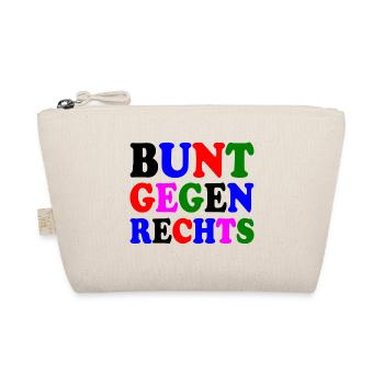 Bunt gegen rechts - Bio-Täschchen - Natur - Vorne