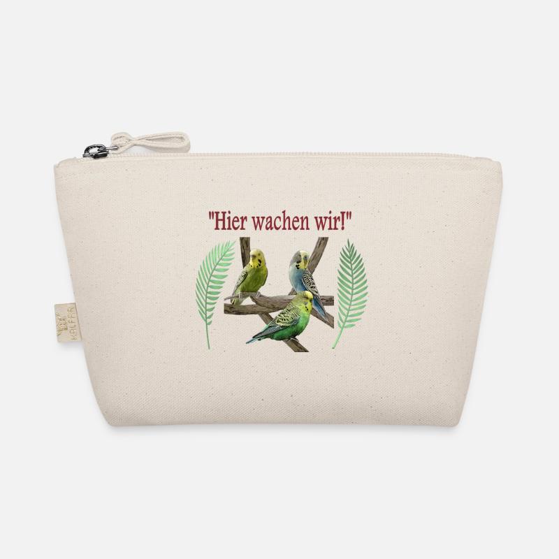 Wellensittiche - Bio-Täschchen - Natur