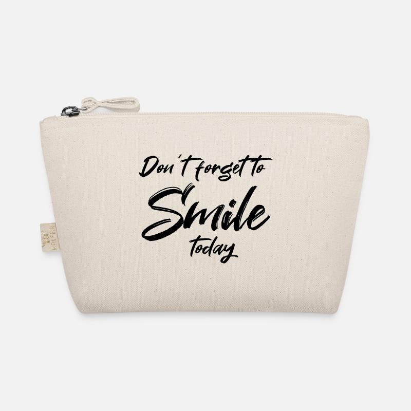 Don't forget to smile today - Bio-Täschchen - Natur