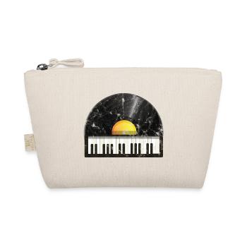 Musik Vinyl Keyboard - Bio-Täschchen - Natur - Vorne