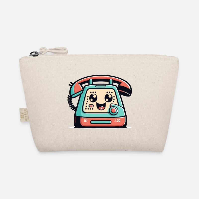 Wählscheibentelefon Retro Bio-Täschchen