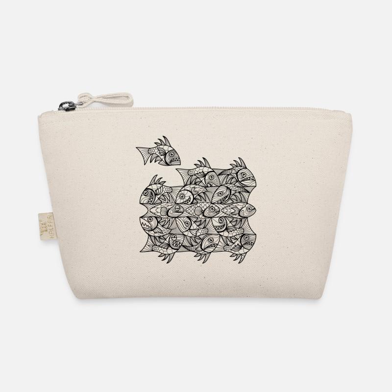 Escher Fish - Organic Pouch - nature
