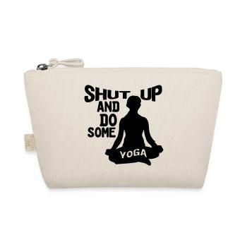 Shut up and do some Yoga, Yoga, Fitness, Geschenk - Bio-Täschchen - Natur - Vorne