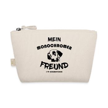 Mein monochromer Freund - Ich liebe Dalmatiner - Bio-Täschchen - Natur - Vorne