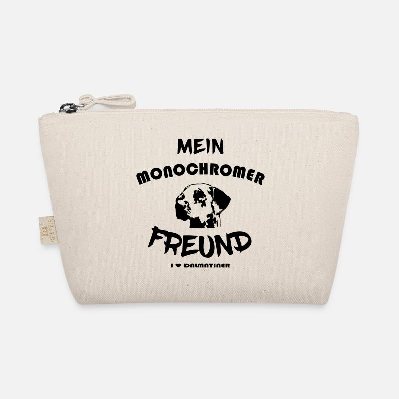 Mein monochromer Freund - Ich liebe Dalmatiner - Bio-Täschchen - Natur