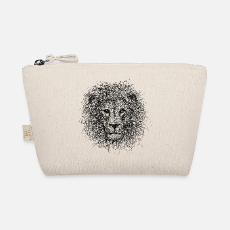 Lion Scribble Bio-Täschchen