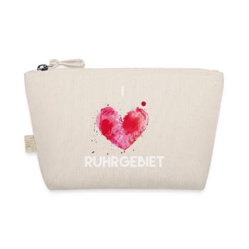 I love Ruhrgebiet heart outfit for mining fan - Organic Pouch - nature - Front