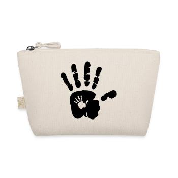 Hand in hand - hands - mama - baby - papa - child - Organic Pouch - nature - Front