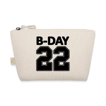 22. Geburtstag Bday 22 Zahl Zahlen Trikot Nummer - Bio-Täschchen - Natur - Vorne
