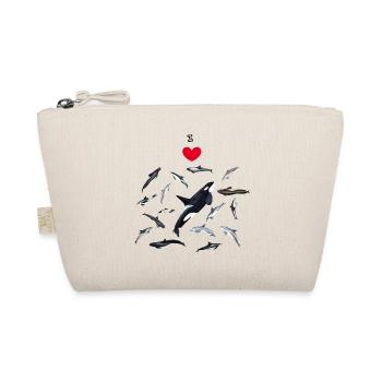 I love dolphins - I love dolphins - Dauphins - Organic Pouch - nature - Front