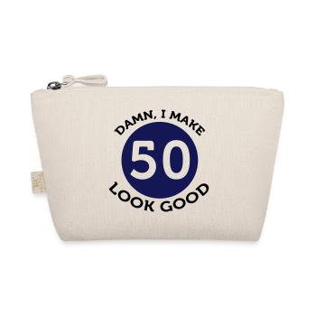 Damn! Look at me, I m 50 years old! - Organic Pouch - nature - Front