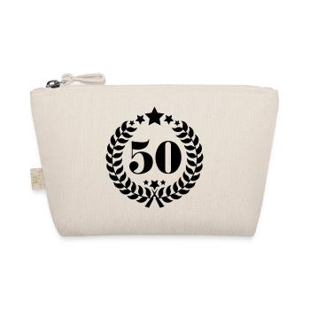50. Geburtstags Kranz - Anniversary Wreath - Bio-Täschchen - Natur - Vorne