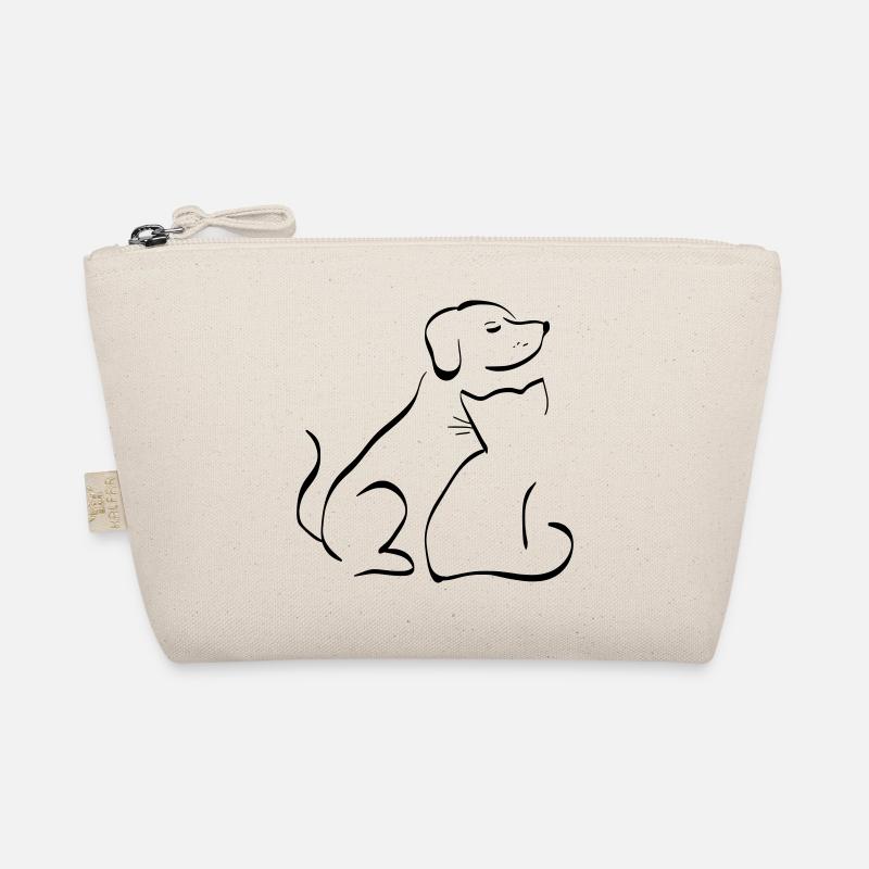 Chien chat amis animaux affectueux cadeau - Trousse biologique - nature
