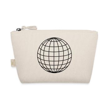Globe World Globe Gift Idea World Equator - Organic Pouch - nature - Front