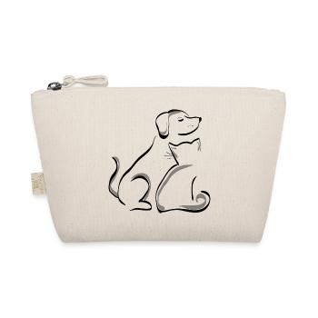 Cat and dog. Best friends - Organic Pouch - nature - Front