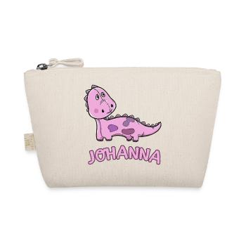 Dinosaur funny child Johanna gift birthday - Organic Pouch - nature - Front
