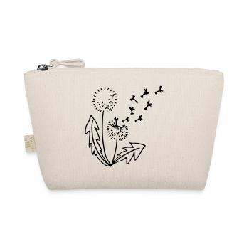 Dandelion dandelion line drawing - Organic Pouch - nature - Front