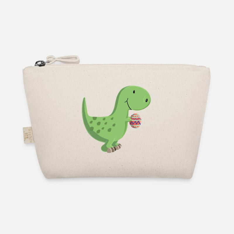 Dino mit Ei - Bio-Täschchen - Natur