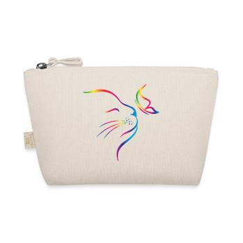 rainbow butterfly cat - Bio-Täschchen - Natur - Vorne