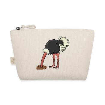 Vogelstrauß Vogel Strauß - Bio-Täschchen - Natur - Vorne