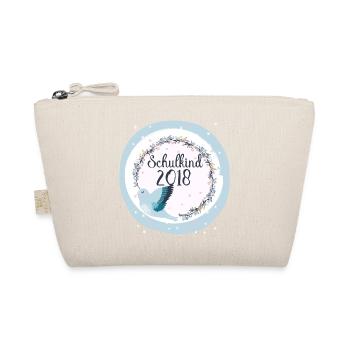 Schoolchild 2018 schooling bird girl - Organic Pouch - nature - Front