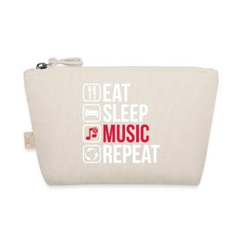 Eat Sleep Music Repeat - Organic Pouch - nature - Front