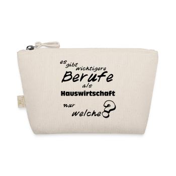 Hauswirtschafterin super,Fun spruch Shirt (25) - Bio-Täschchen - Natur - Vorne